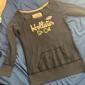 Blue Hollister long sleeve sweater